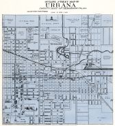 Outline Street Map - Urbana, Champaign County 1929